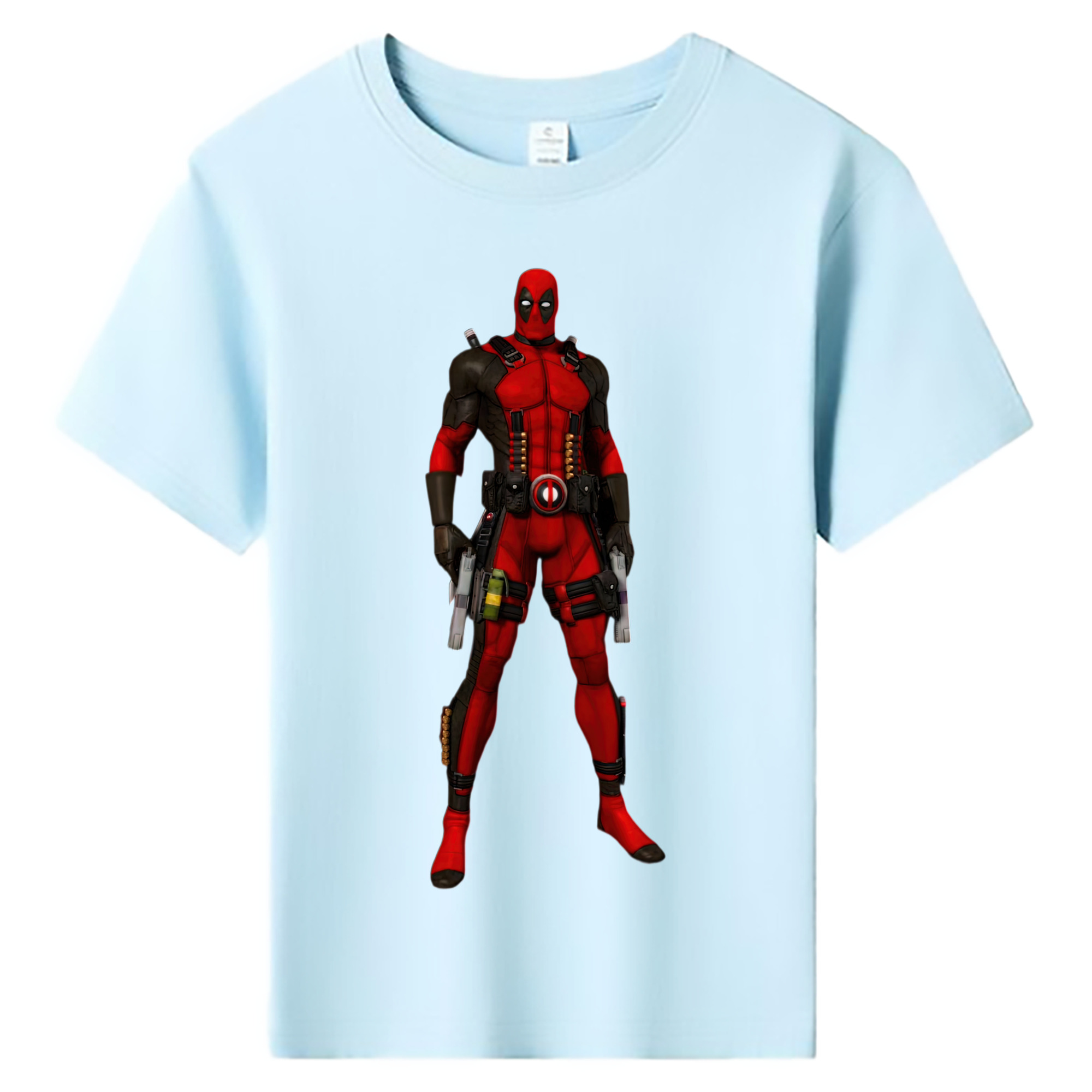 （画像用） Deadpool デッドプール 綿100％キッズTシャツ（フロントプリント）